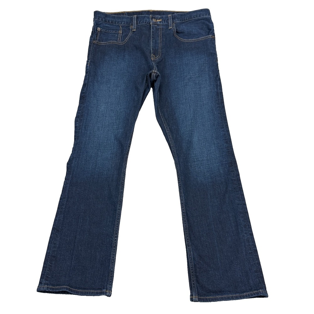 Cremieux Comfort Stretch Jeans Mens 34x30 Straight Leg Dark Wash Denim EUC